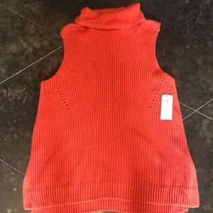 Abercrombie sleeveless turtleneck sweater size L